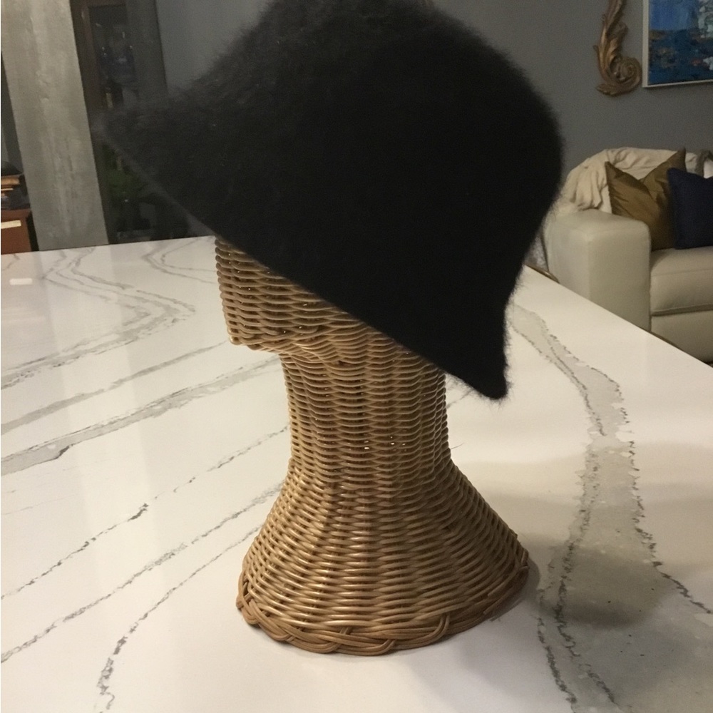 COPY - Black Angora Bucket Hat - Picture 3 of 11